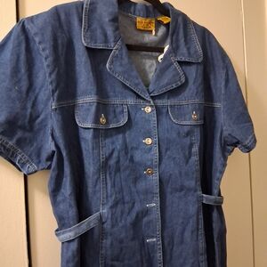 Erik Stewart Vintage Woman Denim Top 2X